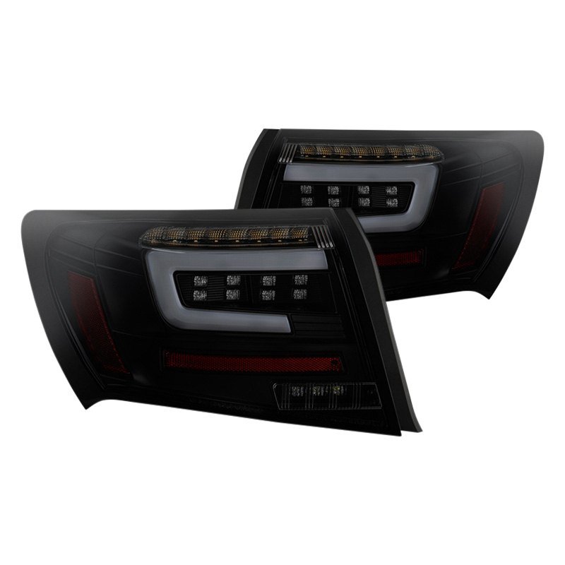 Fits ( Spyder ) Subaru Impreza WRX 4DR 2008-2011 LED Tail Lights - Black Smoke