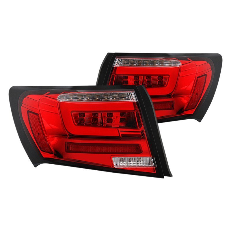 Fits ( Spyder ) Subaru Impreza WRX 4DR 2008-2011 LED Tail Lights - Red Clear
