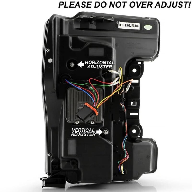 Fits ( Spyder Apex ) Ford F-250/F-350/F450 Super Duty 2017-2019 Factory LED Model ( Not Compatible With Factory Halogen Model ) High-Power LED Module Headlights - Greeting Light Animation - Switchback Sequential Turn Signal Lights - Black - Image 4