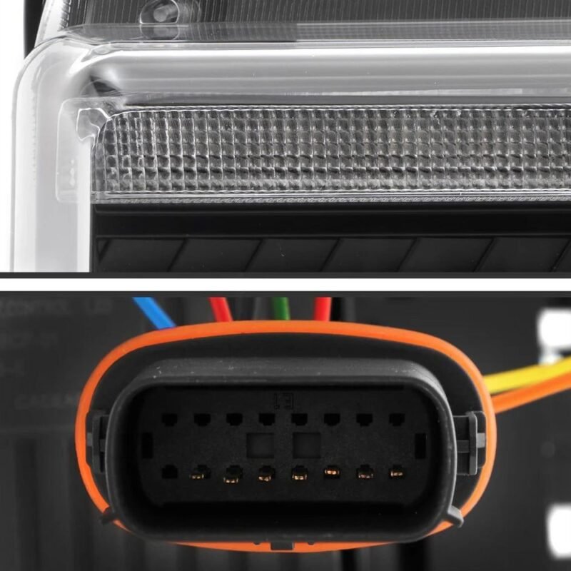 Fits ( Spyder Apex ) Ford F-250/F-350/F450 Super Duty 2017-2019 Factory LED Model ( Not Compatible With Factory Halogen Model ) High-Power LED Module Headlights - Greeting Light Animation - Switchback Sequential Turn Signal Lights - Black - Image 7