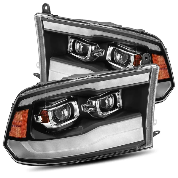 Fits 09-18 Ram Truck MK II PRO-Series Halogen Projector Headlights Black