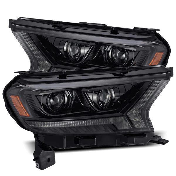 Fits 19-23 Ford Ranger PRO-Series Halogen Projector Headlights Alpha-Black