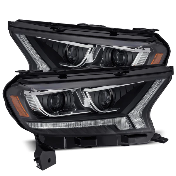 Fits 19-23 Ford Ranger PRO-Series Halogen Projector Headlights Black