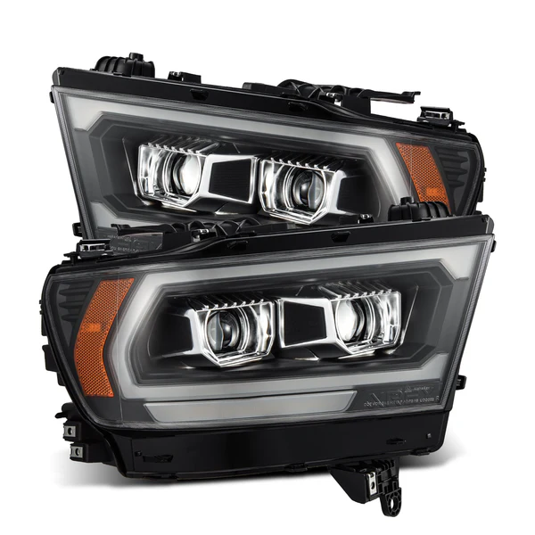 Fits 19-24 Ram 1500 (MK II 2500 Style) PRO-Series Halogen Projector Headlights Black