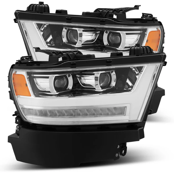 Fits 19-24 Ram 1500 PRO-Series Halogen Projector Headlights Chrome