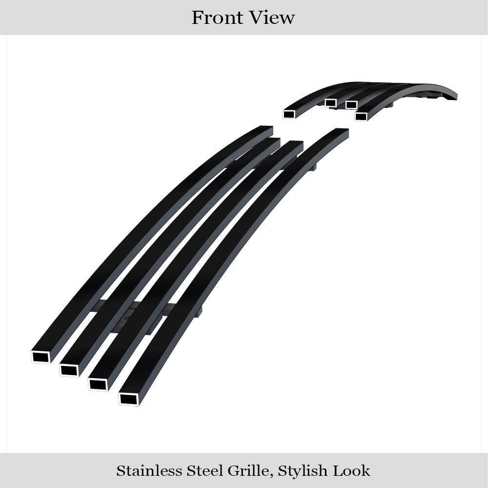 Fits 2019-2024 Chevy Camaro ZL1 Main Upper Black Stainless Steel Billet Grille