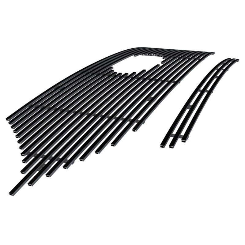 Fits 2020-2024 Ford Explorer King Ranch & Limited & XLT Main Upper Black Stainless Steel Billet Grille