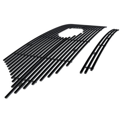 Fits 2020-2024 Ford Explorer Platinum & ST & ST-Line Main Upper Black Stainless Steel Billet Grille