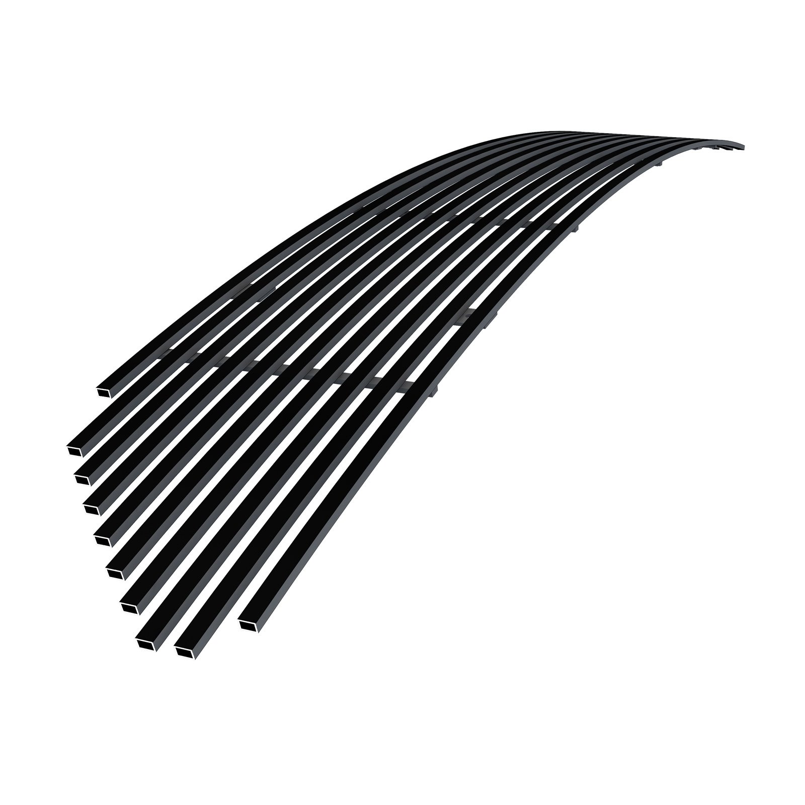 Fits 2020-2024 Ford Explorer Without Sensor Lower Bumper Black Stainless Steel Billet Grille