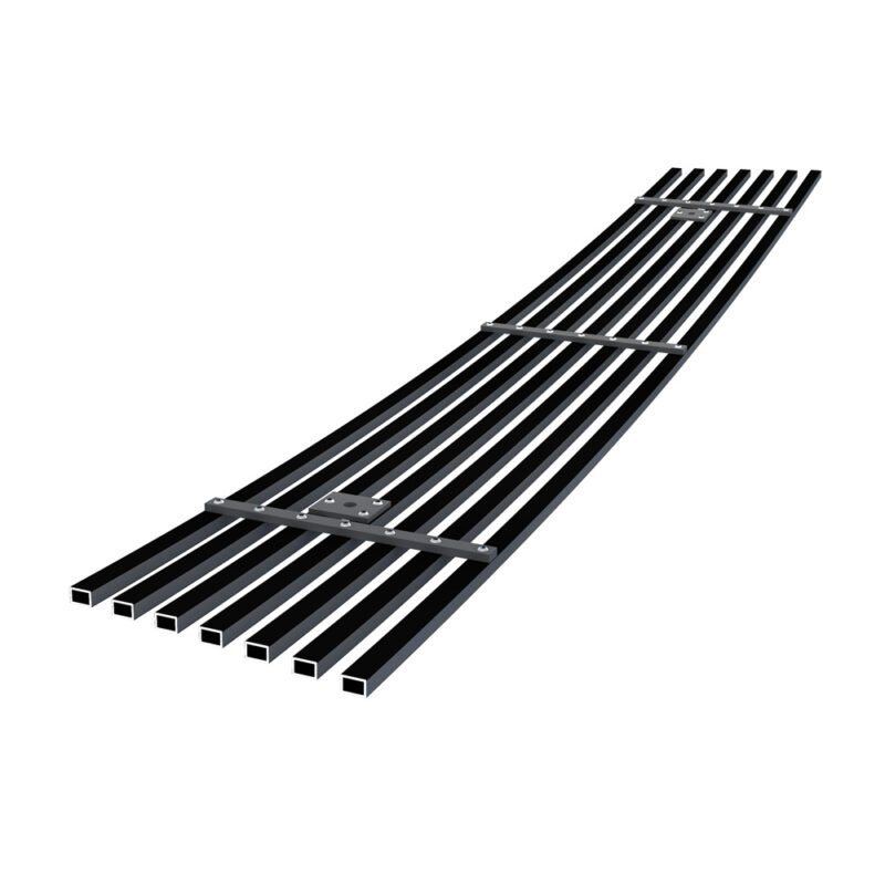 Fits 2011-2015 Ford Explorer Lower Bumper Black Stainless Steel Billet Grille - Image 2