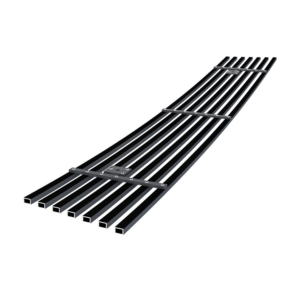 Fits 2011-2015 Ford Explorer Lower Bumper Black Stainless Steel Billet Grille - Image 2