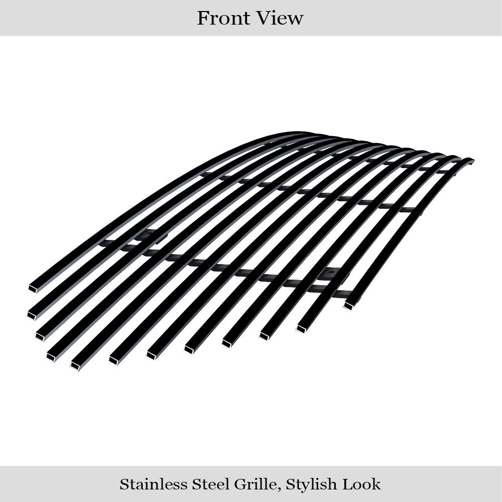 Fits 2013-2019 Ford Taurus SHO Logo Cover Main Upper Black Stainless Steel Billet Grille