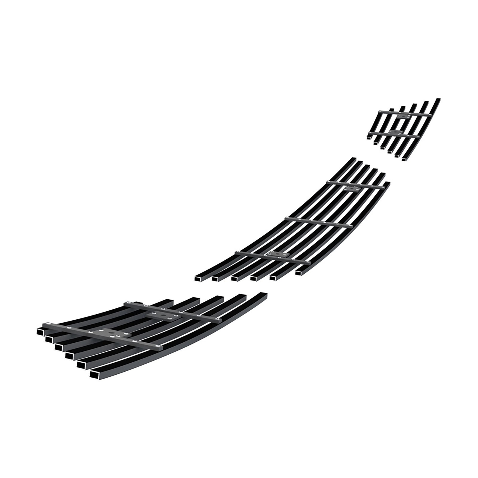 Fits 2013-2019 Ford Taurus All Model With Honeycomb Bumper Lower Bumper Black Stainless Steel Billet Grille - Image 2