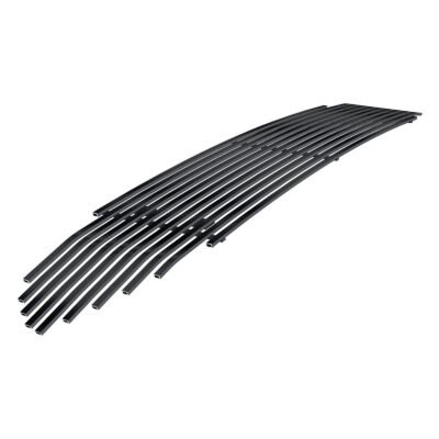 Fits 2013-2016 Ford Fusion Chrome pcs need to be removed. Main Upper Black Stainless Steel Billet Grille
