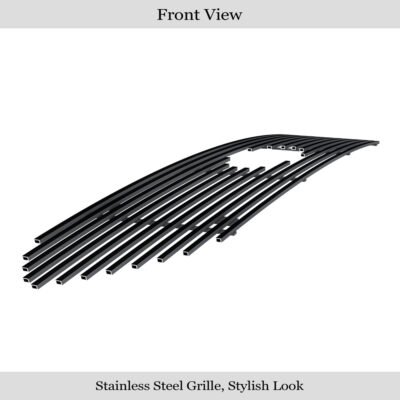 Fits 2013-2019 Ford Taurus SHO Logo Show Main Upper Black Stainless Steel Billet Grille