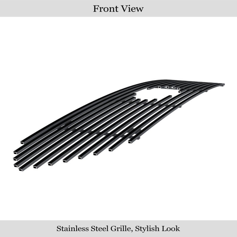 Fits 2013-2019 Ford Taurus SHO Logo Show Main Upper Black Stainless Steel Billet Grille