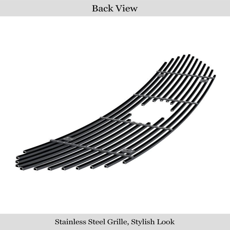 Fits 2013-2019 Ford Taurus SHO Logo Show Main Upper Black Stainless Steel Billet Grille - Image 2