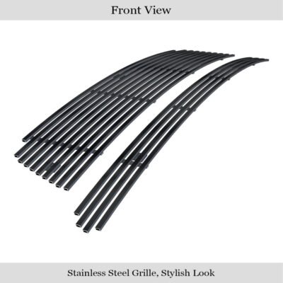 Fits 2016-2019 Ford Explorer Lower Bumper Black Stainless Steel Billet Grille