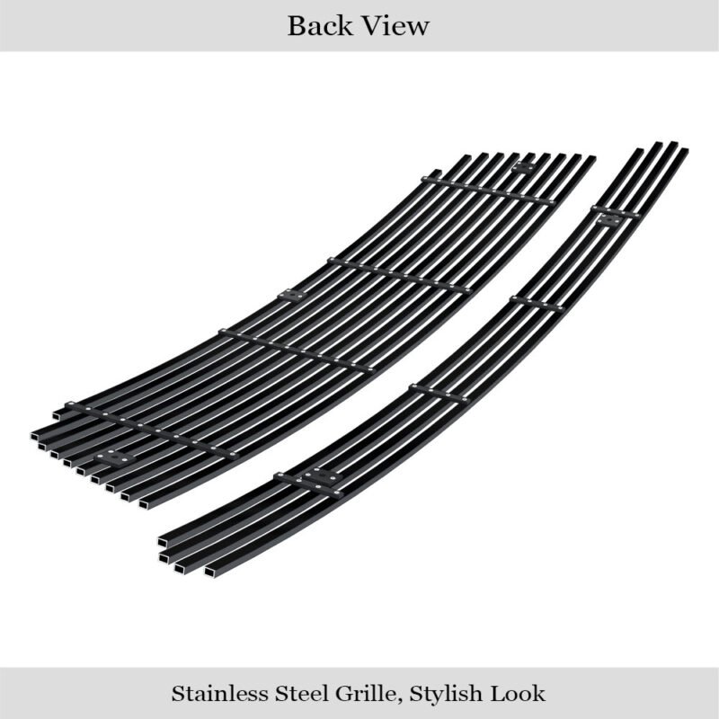Fits 2016-2019 Ford Explorer Lower Bumper Black Stainless Steel Billet Grille - Image 2