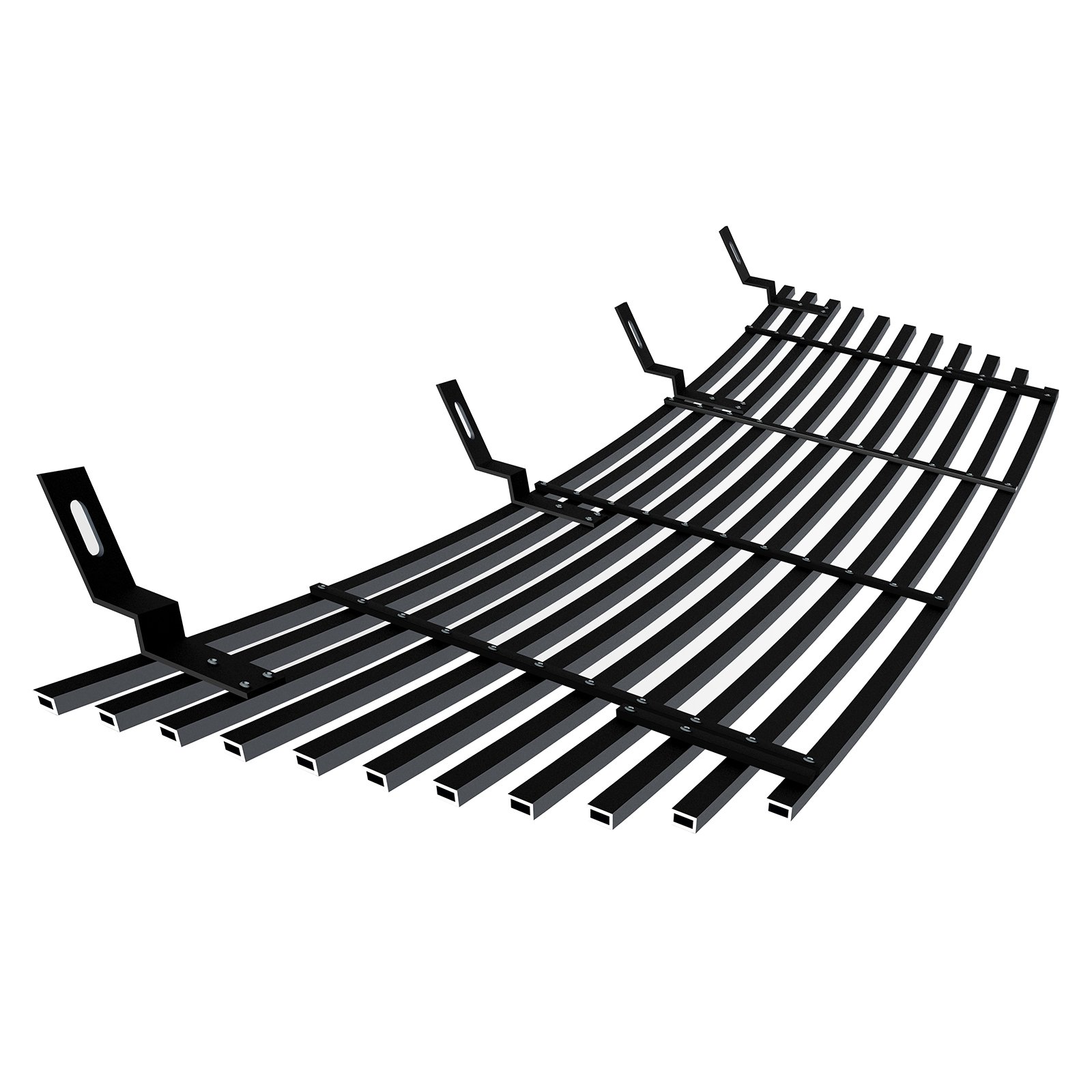 Fits 2002-2005 Ford Explorer Not For Sport and Sport Trac Main Upper Black Stainless Steel Billet Grille - Image 2