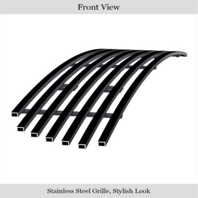 Fits 2002-2005 Ford Explorer Not For Sport and Sport Trac Lower Bumper Black Stainless Steel Billet Grille