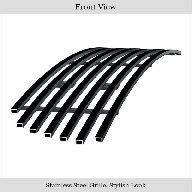 Fits 2002-2005 Ford Explorer Not For Sport and Sport Trac Lower Bumper Black Stainless Steel Billet Grille