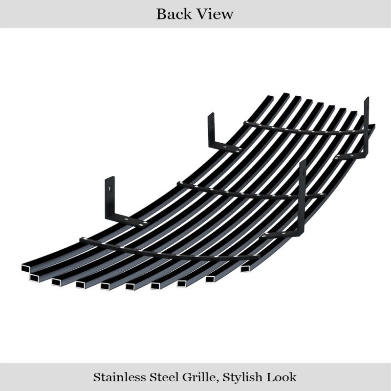 Fits 1995-2001 Ford Explorer Main Upper Black Stainless Steel Billet Grille - Image 2