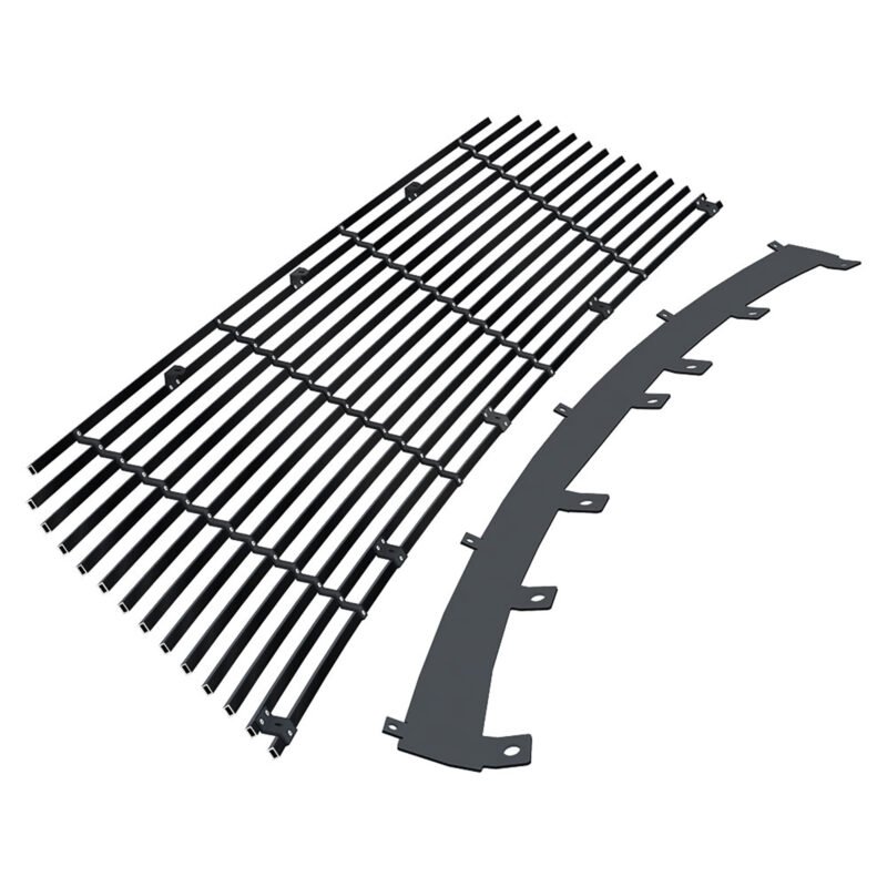 Fits 2016-2019 Ford Explorer Main Upper Black Stainless Steel Billet Grille - Image 2
