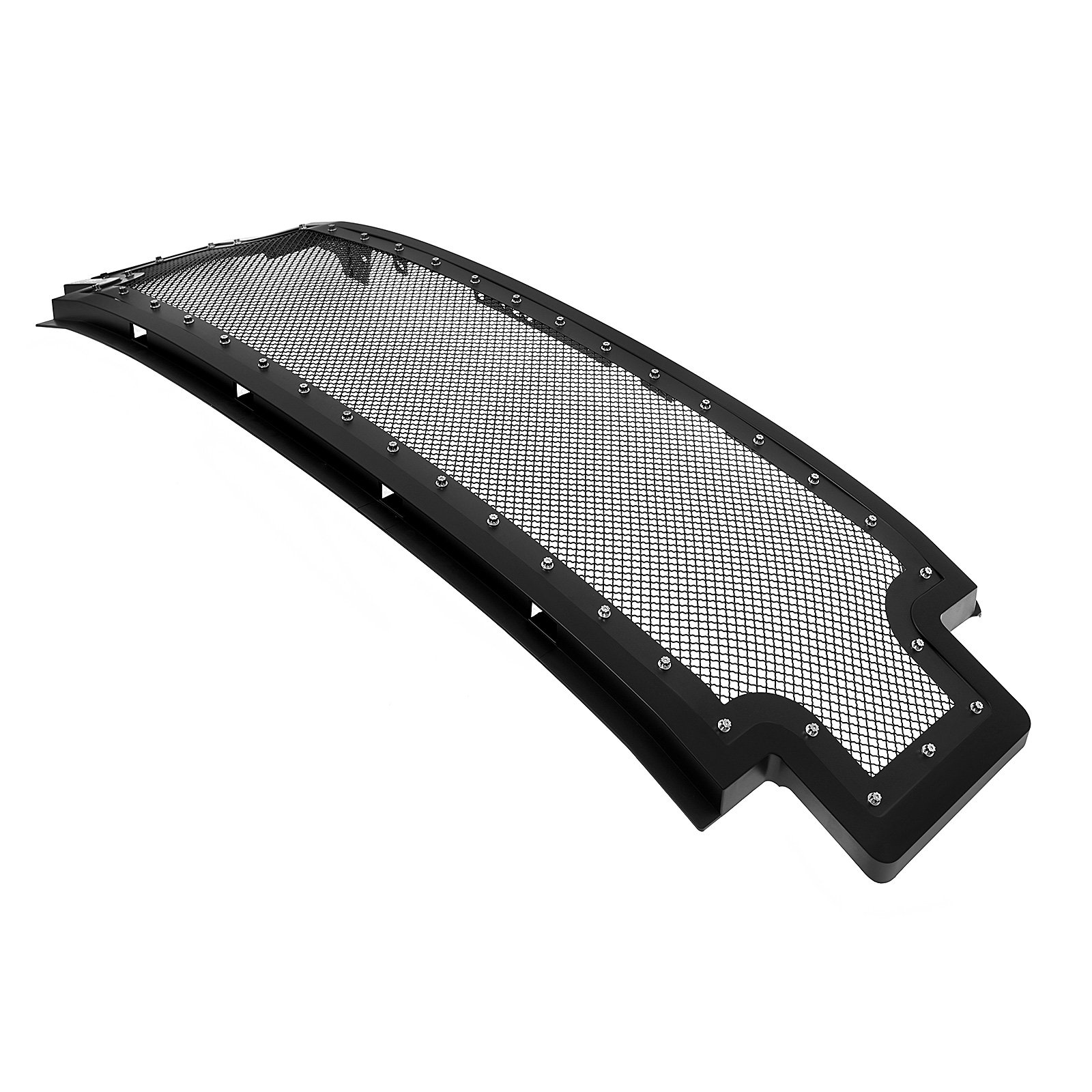 Fits 2017-2019 Ford F-250 Without Front Camera/2017-2019 Ford F-350 Without Front Camera/2017-2019 Ford F-450 Without Front Camera/2017-2019 Ford F-550 Without Front Camera Main Upper Package Grille