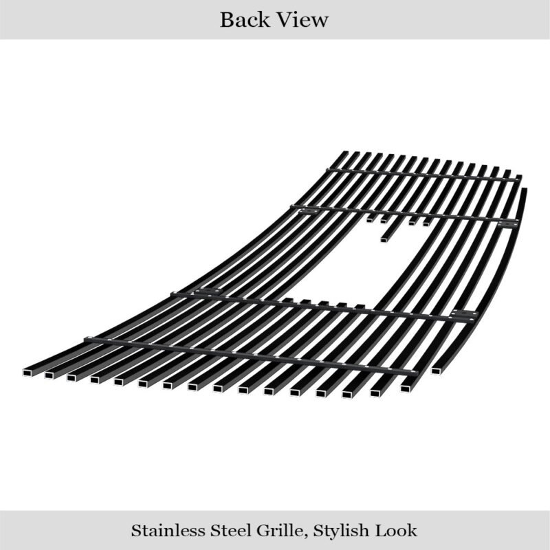 Fits 2003-2025 GMC Savana Main Upper Black Stainless Steel Billet Grille - Image 2