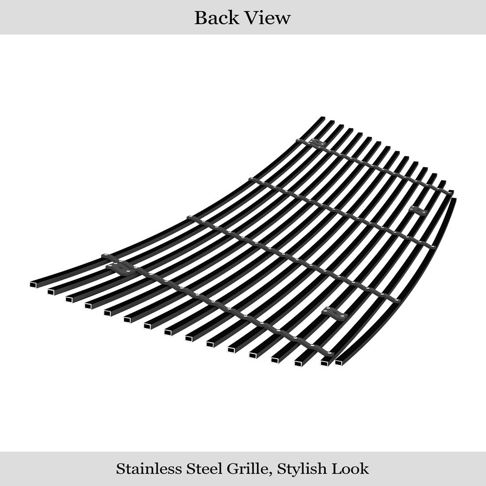 Fits 2007-2014 GMC Yukon XL Not For Hybrid/2007-2014 GMC Yukon Not For Hybrid Main Upper Black Stainless Steel Billet Grille - Image 2