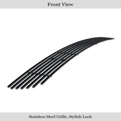 Fits 2007-2014 GMC Yukon Tow Hook Covered Not For Hybrid Model/2007-2014 GMC Yukon XL Tow Hook Covered Not For Hybrid Model Lower Bumper Black Stainless Steel Billet Grille