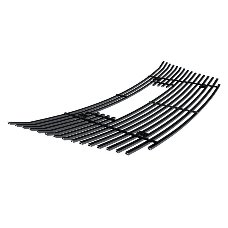 Fits 2010-2015 GMC Terrain 1 PC With Logo Show Main Upper Black Stainless Steel Billet Grille - Image 2