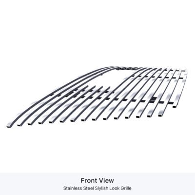 Fits 2010-2015 GMC Terrain 1 PC With Logo Show Main Upper Stainless Steel Billet Grille