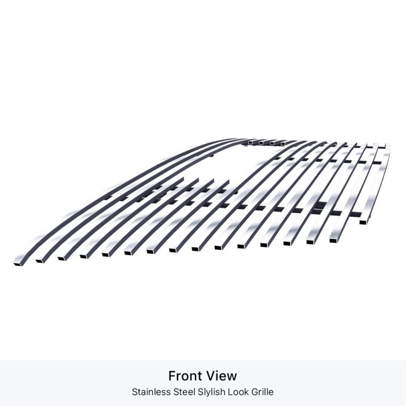 Fits 2010-2015 GMC Terrain 1 PC With Logo Show Main Upper Stainless Steel Billet Grille