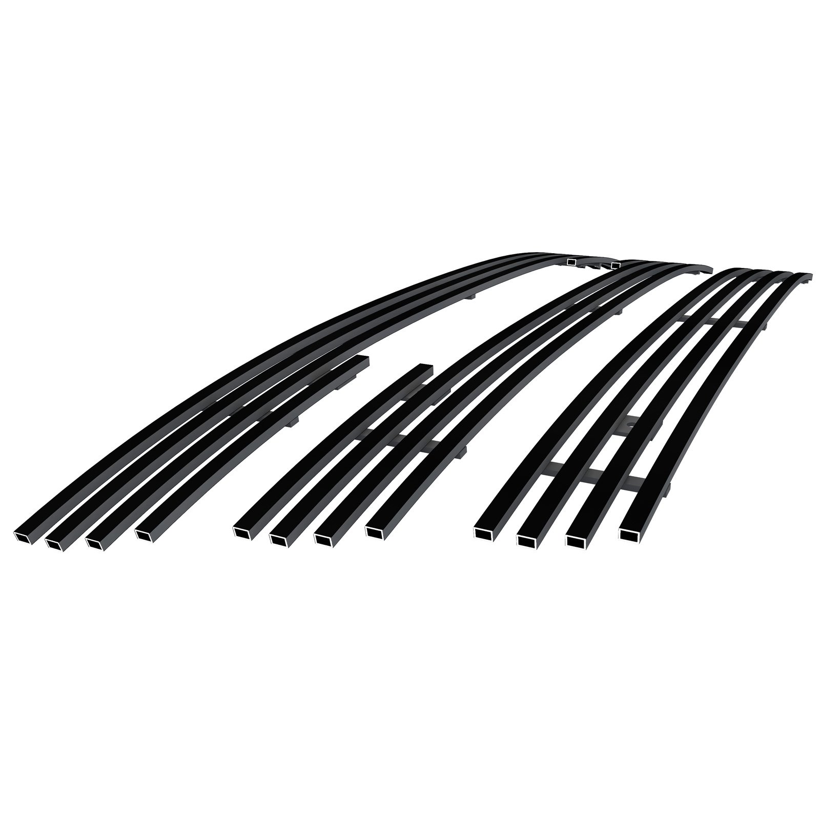 Fits 2010-2015 GMC Terrain Not For Denali Main Upper Black Stainless Steel Billet Grille