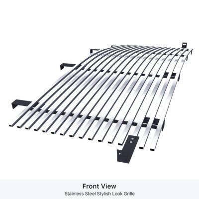 Fits 1996-2002 GMC Savana (Only fit vehicles with chrome ring around grille shell) Main Upper Stainless Steel Billet Grille