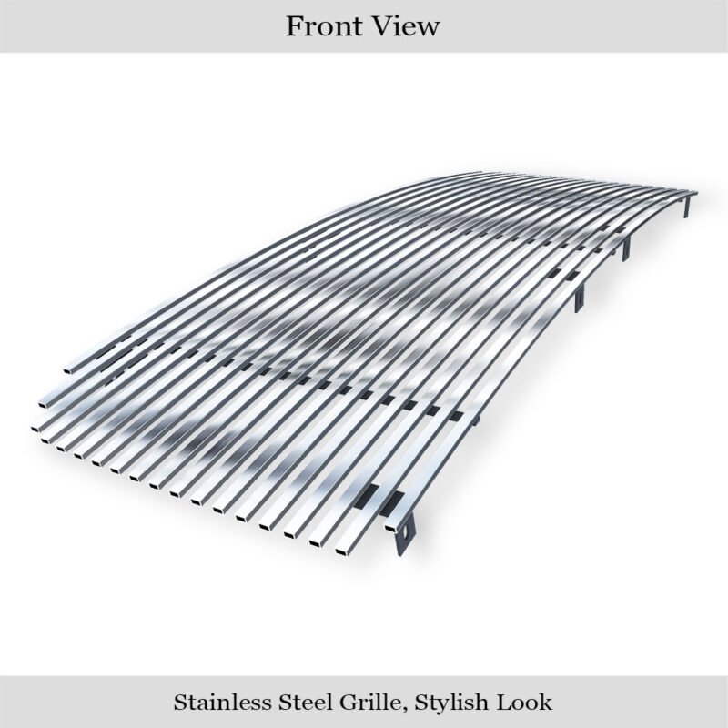 Fits 2013-2016 GMC Acadia With Logo Cover Main Upper Stainless Steel Billet Grille