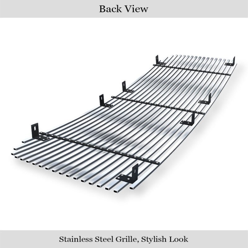 Fits 2013-2016 GMC Acadia With Logo Cover Main Upper Stainless Steel Billet Grille - Image 2