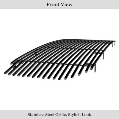 Fits 2015-2020 GMC Yukon/2015-2020 GMC Yukon Denali Main Upper Black Stainless Steel Billet Grille