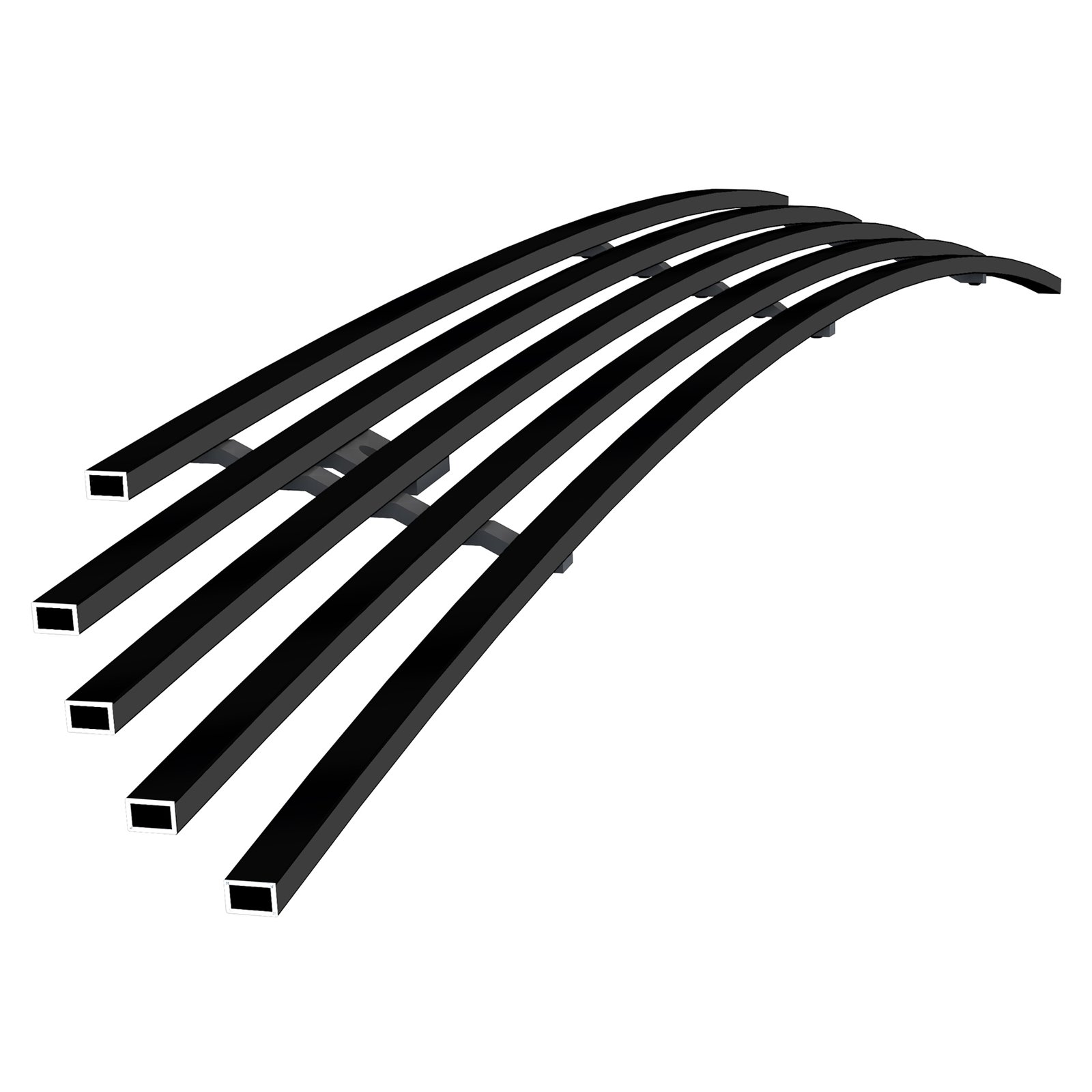 Fits 2014-2016 Mazda Mazda 3 Lower Bumper Black Stainless Steel Billet Grille