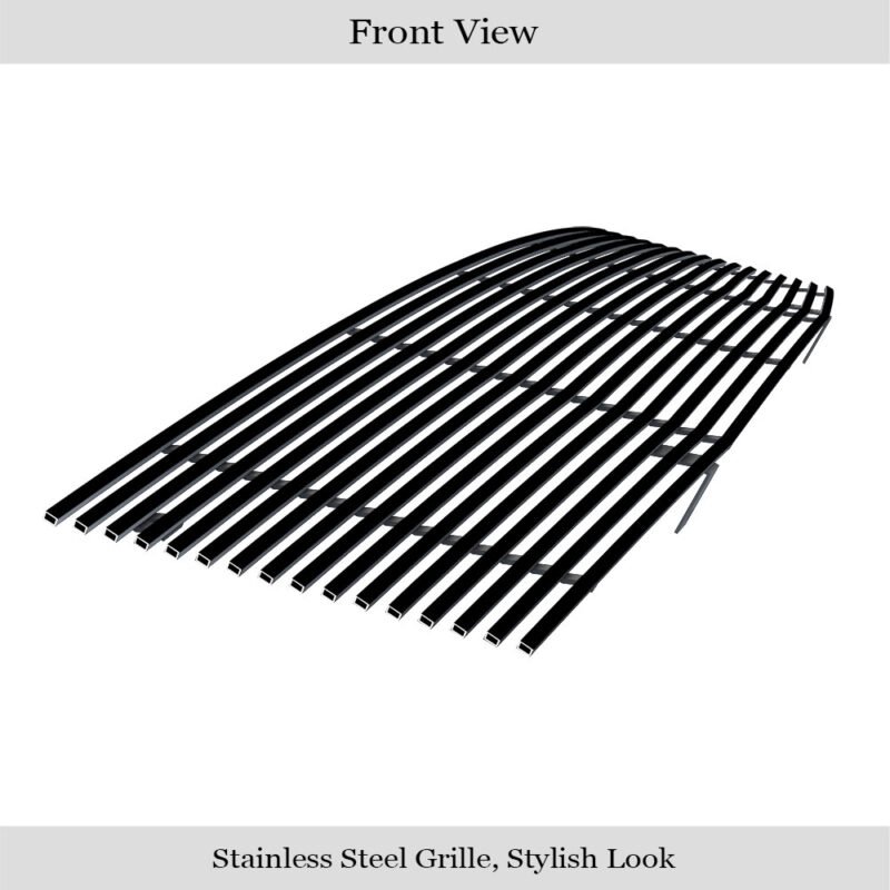 Fits 2004-2007 Nissan Armada /2004-2015 Nissan Titan Main Upper Black Stainless Steel Billet Grille