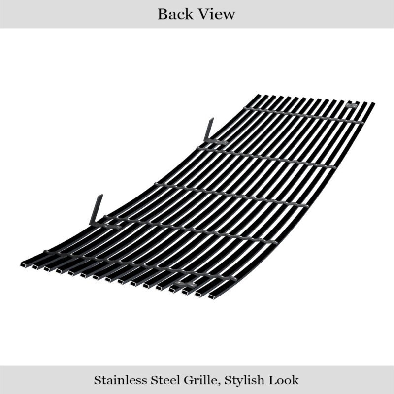 Fits 2004-2007 Nissan Armada /2004-2015 Nissan Titan Main Upper Black Stainless Steel Billet Grille - Image 3