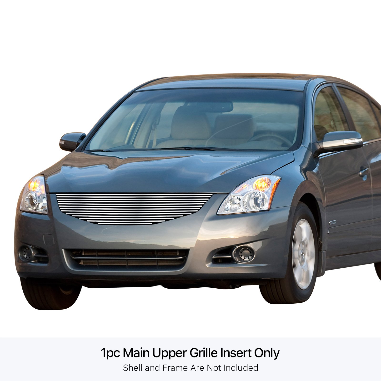 Fits 2010-2012 Nissan Altima Sedan Main Upper Stainless Steel Billet Grille - Image 3