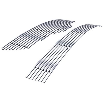 Fits 2007-2009 Nissan Altima Sedan Main Upper + Lower Bumper Stainless Steel Billet Grille