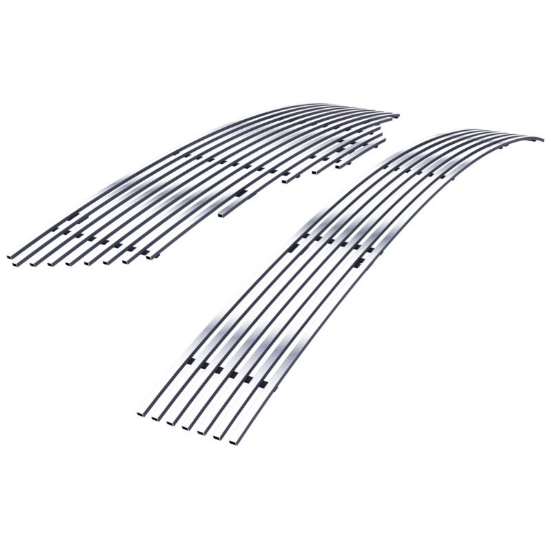 Fits 2007-2009 Nissan Altima Sedan Main Upper + Lower Bumper Stainless Steel Billet Grille