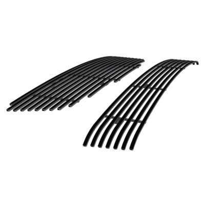 Fits 2005-2006 Nissan Altima Main Upper + Lower Bumper Black Stainless Steel Billet Grille