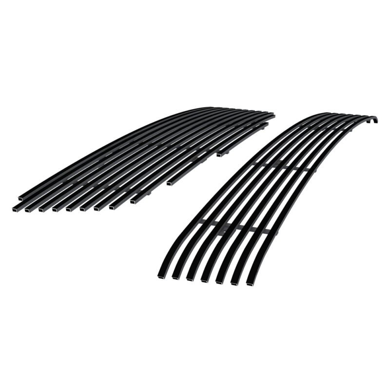 Fits 2005-2006 Nissan Altima Main Upper + Lower Bumper Black Stainless Steel Billet Grille