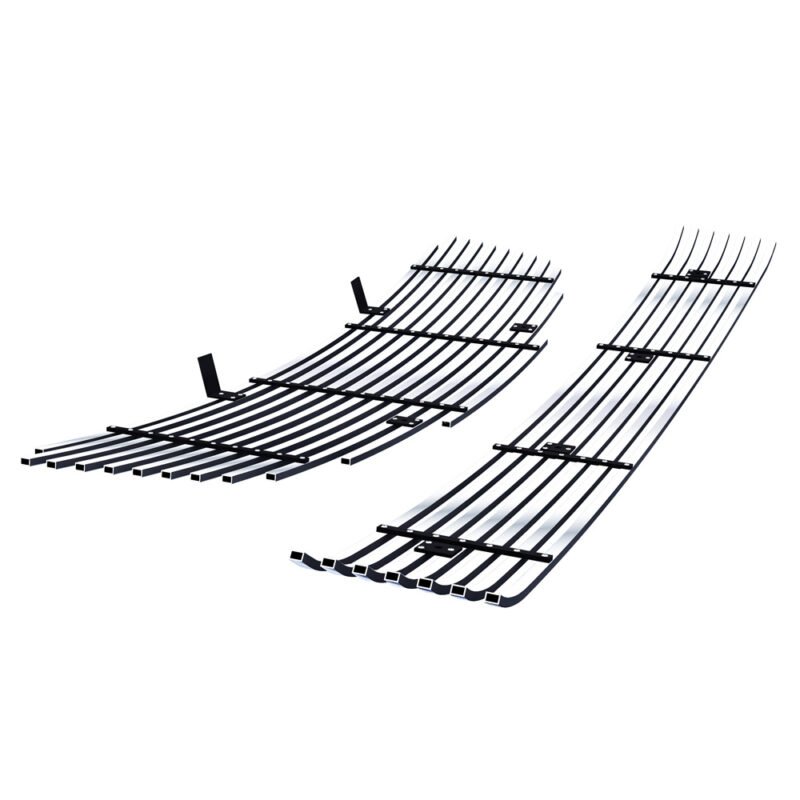 Fits 2005-2006 Nissan Altima Main Upper + Lower Bumper Stainless Steel Billet Grille - Image 2