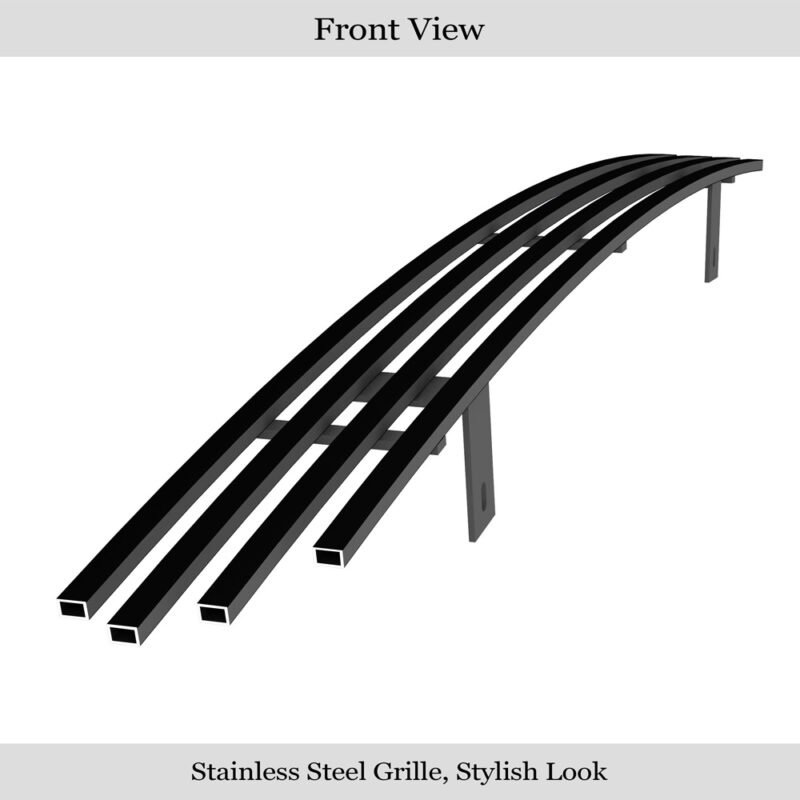 Fits 2011-2014 Chrysler 300 (Not For SRT8 And John Varvatos Limited Edition)/2011-2014 Chrysler 300C (Not For SRT8 And John Varvatos Limited Edition) Lower Bumper Black Stainless Steel Billet Grille